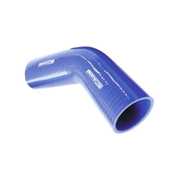 AeroFlow AF9002-350 45deg Elbow (145mm Leg) Silicone Hose - 3.50" (88mm) Blue