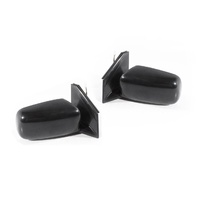PAIR Door Wing Mirrors Black Electric to suit Mitsubishi Lancer 02-08 CG CH & VRX