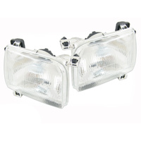 Pair Front Headlights for Nissan Navara D22 Ute 1997-00