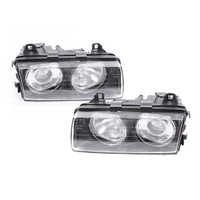 PAIR of Headlights to suit BMW E36 3 Series 1994-00 Sedan Coupe & Convertible Dotted