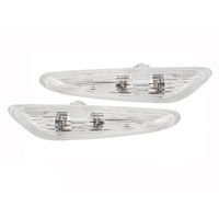 PAIR Clear Indicators Guard Flashers to suit BMW E46 01-05 Series 3