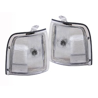 Pair Chrome Corner Park Light  Clear to suit Holden TF Rodeo 1/91-12/97