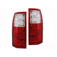 Set Tail Lights to suit Holden Commodore 03-08 VY VZWagon & Ute Red & Clear LH+RH