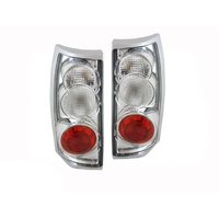 Tail Lights to suit Holden Commodore 97-08 VT VX VU VY VZ Wagon Ute Altezza Chrome Clear 