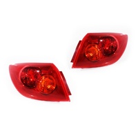 PAIR Tail Lights For Mazda 3 BK 04-06 Series 1 Hatchback Red & Amber LH+RH Set TYC