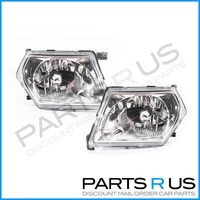 Set Of Headlights To Suit Nissan Patrol GU 2 Series2 01-07 Wagon Ute Clear ADR
