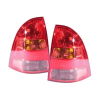 Tail Light suits Toyota Corolla ZE122 Wagon 04-07 Red Clear & Amber LH+RH Pair Lamps