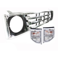 78 79 Series Landcruiser Chrome Grille Clear Indicators Toyota 99-07 Quality Ute