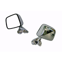 LHS Skin Mount Wing Door Mirror suits Toyota Hilux Chrome 88-04 2WD/4WD Ute