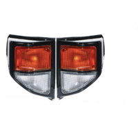 Pair Indicator Lights For Toyota Landcruiser 78/79 SERIES 8/99-1/07 Ute/Troopy BLACK ADR COMPLIANT