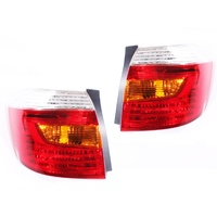 PAIR of Genuine Tail Lights Suits Toyota Kluger 07-10 KX-R Wagon Red/Clear/Amber