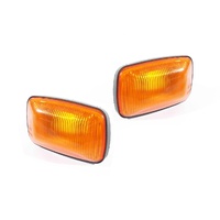2x Pair Amber Guard Flasher Indicator Lights for Toyota 98-07 100 Series Landcruiser Depo