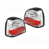 PAIR of Tail Lights to suit Volkswagen Golf 94-98 Chrome Altezza
