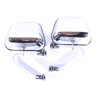Pair of Universal Chrome Door Mirrors to suit Tray Back Ute