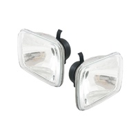 2x Universal Rectangle 7x5" Glass Crystal Altezza Semi Sealed LH & RH Headlight Replacements