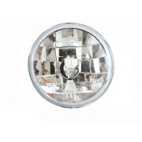 7" Inch Headlight, Crystal Semi-Sealed Universal Lamp