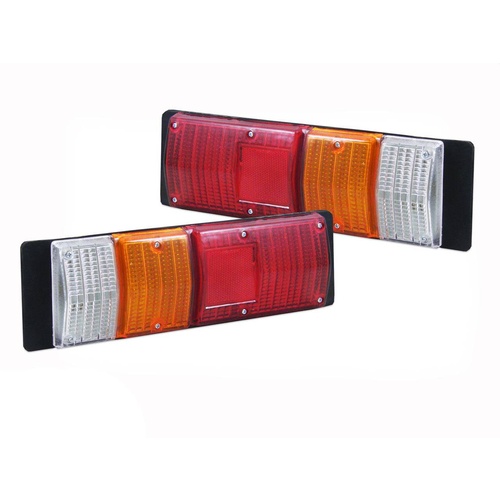 Pair Universal Tail Lights for Holden Rodeo Tray Back Ute 81-06 - KB TF RA