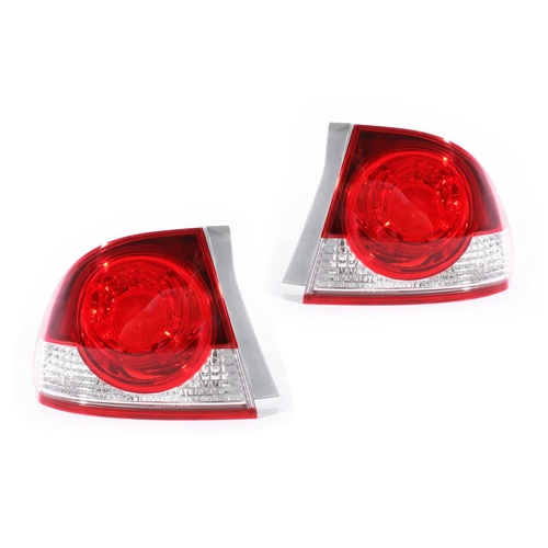 Set of Tail Lights For Honda Civic 06-08 FD Series1 Sedan Red & Clear ADR COMPLIANT