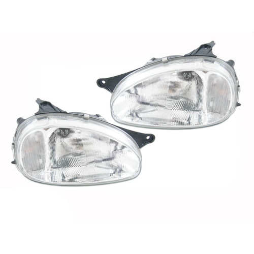 Pair Headlight to suit Holden Barina 4/9 -2/01 SB