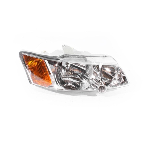 RHS Headlight suits Holden Commodore 2003-05 VY Series 2 Chrome & Amber