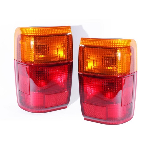 PAIR of Tail Light suits Toyota Hilux 4 Runner & Surf Series1 89-91 Red & Amber