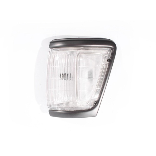 Toyota Hilux 4WD Ute 91-94 Grey/Black Edge & Clear LHS Left Corner Light Lamp