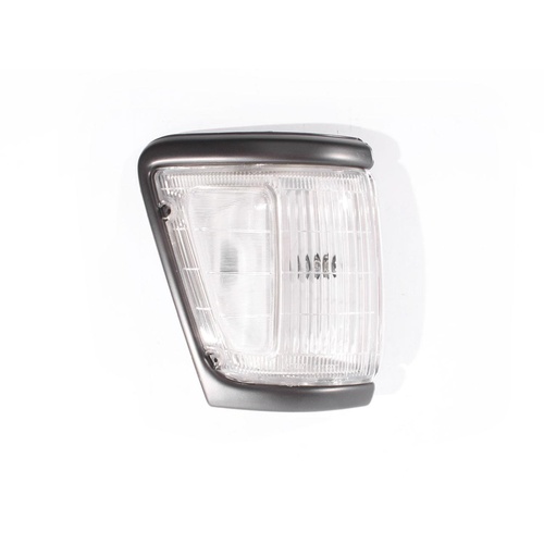 Toyota Hilux 4WD Ute 91-94 Grey/Black Edge & Clear RHS Right Corner Light Lamp