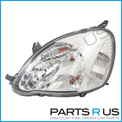 LHS Clear Headlight suits Toyota for Echo 02-05 3&5 Door Hatch Back 