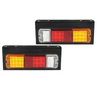 PAIR Tail Lights to suit Hilux Triton Rodeo Tray Back Ute Trailer 12V LED 4 Function