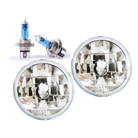 Headlights for Nissan Patrol / Maverick MQ GQ 7" Replacement Kit + H4 Bulbs/ Globes
