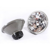 Headlights Set to suit Holden HQ HJ HX HZ 7" Clear Crystal Glass Semi-Sealed Replacement