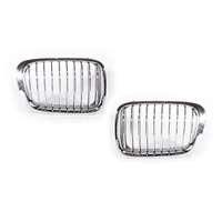 PAIR of  Chrome Grilles to suit BMW 3 Series 2001-04 E46 2Door Coupe Compac Hatch