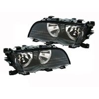 PAIR of Headlights to suit BMW E46  1998-01 318 320 325 330i 4door Sedan