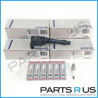 Ignition Coils & NGK Spark Plugs Set to suit Ford BA Falcon/Fairmont Genuine VDO Inc XR6