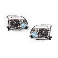 PAIR of Front Clear Headlights to suit Nissan X-Trail 2001-07 T30 Xtrail Wagon