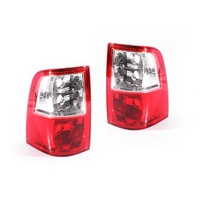 PAIR Rear Tail Lights to suit Ford Falcon FG Ute 08-13 Series1 & 2 Red/Clear