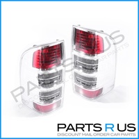 Pair OF Tail Lights For Ford Ranger PK Ute Style Side 09-11 Clear & Red