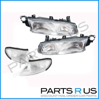 Pair Headlights And Corner Lights to suit Ford EL Falcon Futura 96-98