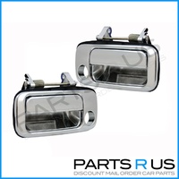 PAIR Outer Chrome Door Handles To Suit Toyota 80 Series Landcruiser 90-97