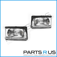 PAIR Headlights to suit Holden Rodeo TF Ute 99-01 Flush Lined Plastic Depo