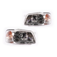 Headlight Lamps Genuine Hyundai Accent 00-03 LC Hatchback & Sedan LH+RH Set