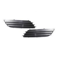 Pair Fog Light Blanking Panel Covers suits Holden Astra AH 04-06 Black Plastic