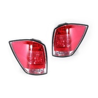 Set Tail Lights For Holden Astra AH 04-10 Series1&2 Wagon Red & Clear TYC