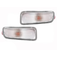 Pair Clear Front Bumper Bar Indicators Lights to suit Holden Rodeo 98-03
