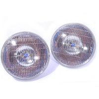 7" Inch Round Headlight Set SEALED Beam Universal Head Lamps 4000K Bulbs 100/75W