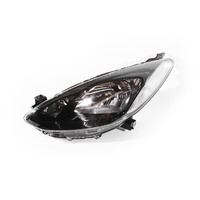 Mazda 2 Headlight DE-1 07-10 3&5Door Hatchback Clear & Black LHS Left Lamp