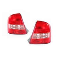 Set Tail Light For Mazda 323 Protege BJ12 02-03 4Door Sedan Red & Clear