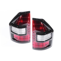 Mitsubishi Pajero 00-02 NM Wagon Red Clear & Black LH+RH Pair Tail Light Lamps