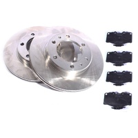 Front Disc Brake Rotors & Pads for Toyota Landcruiser 70 Series & Hilux 88-97 RDA 