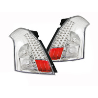Set Tail Lights to suit Suzuki Swift 05-08 Altezza Chrome LED Lights